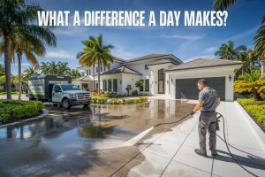 Read more about the article Pressure Cleaning in Miami What a Difference a Day Makes